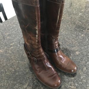 BORN Brittney Brown Leather Women's Boots.